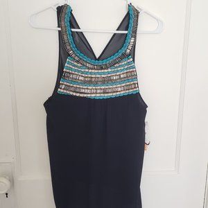 Zara Shear Beaded Embelished Top NWT Beautiful top